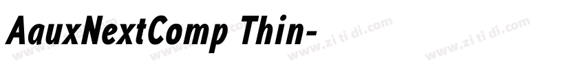 AauxNextComp Thin字体转换